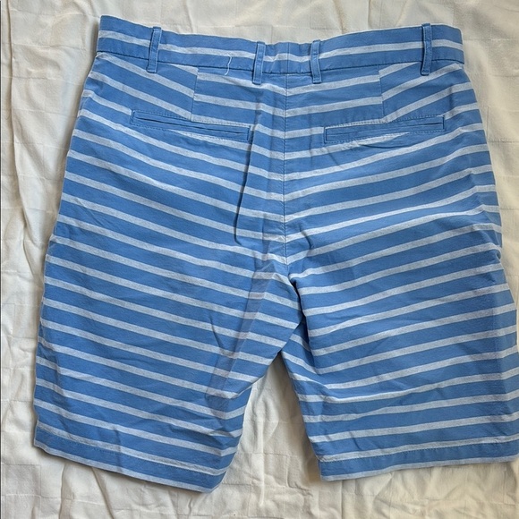 Gap Boyfriend Roll Up Blue and White Striped Short - Picture 4 of 4
